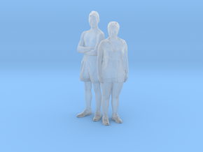 Printle S Couple 063 - 1/72 - wob in Clear Ultra Fine Detail Plastic