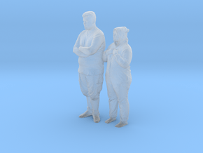 Printle S Couple 072 - 1/87 - wob in Clear Ultra Fine Detail Plastic