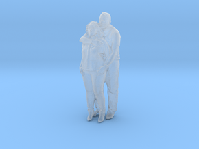Printle S Couple 076 - 1/76 - wob in Clear Ultra Fine Detail Plastic