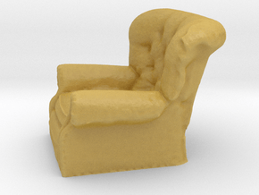 Printle Thing Armchair 03 - 1/43 in Tan Fine Detail Plastic