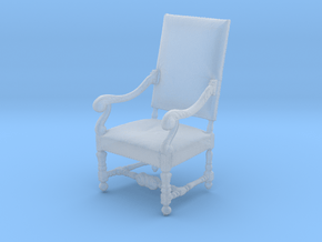 Printle Thing Chair 03 - 1/43 in Clear Ultra Fine Detail Plastic