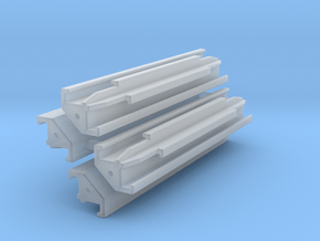Verbau Eckträger 2.7m Set / shoring rail corner in Clear Ultra Fine Detail Plastic