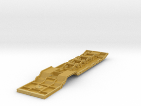 6-Achs Tieflader Rahmen / 6-axle low bed frame in Tan Fine Detail Plastic