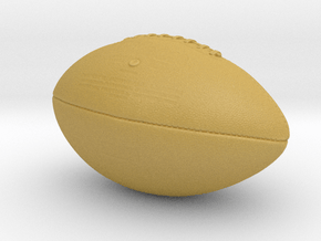 Printle Thing Rugby Ball - 1/25 in Tan Fine Detail Plastic