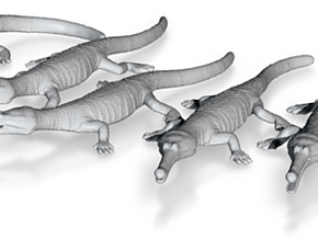 Champsosaurus pack 1/40 in Clear Ultra Fine Detail Plastic