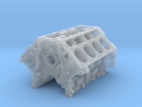 1/8 Scale LS3 Engine Block in Clear Ultra Fine Detail Plastic