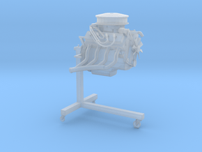 Printle Thing Engine on Stand - 1/24 in Clear Ultra Fine Detail Plastic