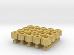 Nascar Lug Nut Set in Tan Fine Detail Plastic