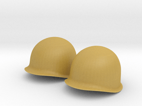 1/4 Scale M1 Helmet and Liner in Tan Fine Detail Plastic