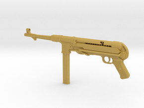 1/3rd Scale MP40 Machine Gun in Tan Fine Detail Plastic