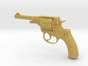 1/3 Scale Nagant Pistol  in Tan Fine Detail Plastic