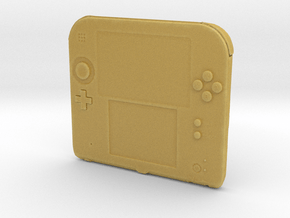 1/3rd Scale Nintendo Type DS2 Game Console in Tan Fine Detail Plastic