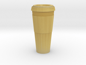 1/3rd Scale Paper Coffee Cup in Tan Fine Detail Plastic