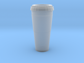 1/3rd Scale Paper Coffee Cup in Clear Ultra Fine Detail Plastic