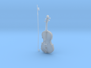 1/3rd scale Violin in Clear Ultra Fine Detail Plastic