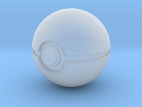 1/3rd Scale Pokeball in Clear Ultra Fine Detail Plastic