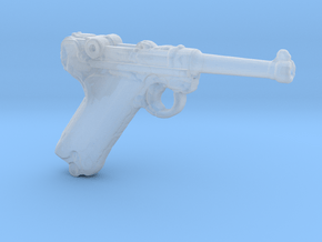 1/9 Scale Luger  in Clear Ultra Fine Detail Plastic