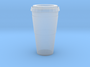 1/12 Scale Paper Coffee Cup in Clear Ultra Fine Detail Plastic