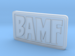 1/3 Scale BAMF Buckle in Clear Ultra Fine Detail Plastic