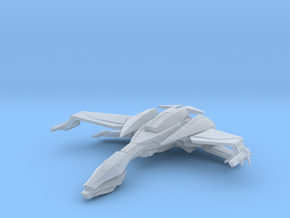 Klingon Ning' tao Class Bird of Prey Flight Mode in Clear Ultra Fine Detail Plastic