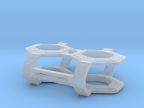 Romulan Shipyard in Clear Ultra Fine Detail Plastic