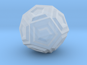 Dodecahedron Version 2 in Clear Ultra Fine Detail Plastic