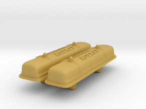 1/16 scale Olds Rocket Valve covers with script in Tan Fine Detail Plastic