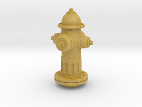 Fire Hydrant 1/20 scale in Tan Fine Detail Plastic