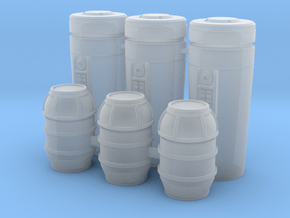 1:72 SW Cargo Cylinders Set in Clear Ultra Fine Detail Plastic
