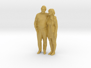 Printle C Couple 092 - 1/87 - wob in Tan Fine Detail Plastic