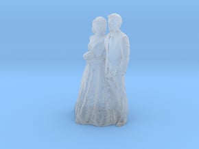 Printle S Couple 121 - 1/87 - wob in Clear Ultra Fine Detail Plastic