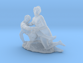 Printle S Couple 128 - 1/87 - wob in Clear Ultra Fine Detail Plastic