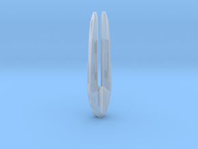 1/1400 Patrol ship Nacelle A in Clear Ultra Fine Detail Plastic