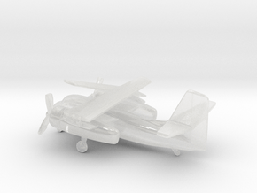 Grumman S2-F Tracker (folded wings) in Clear Ultra Fine Detail Plastic: 6mm