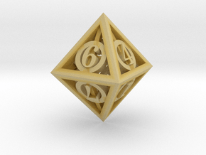 Deathly Hallows d8 in Tan Fine Detail Plastic