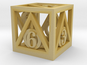 Deathly Hallows d6 in Tan Fine Detail Plastic