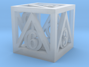 Deathly Hallows d6 in Clear Ultra Fine Detail Plastic