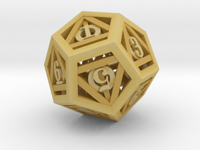 Deathly Hallows d12 in Tan Fine Detail Plastic