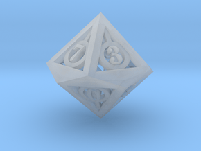 Deathly Hallows d10 in Clear Ultra Fine Detail Plastic