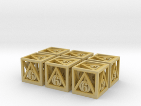Deathly Hallows 6d6 Set in Tan Fine Detail Plastic
