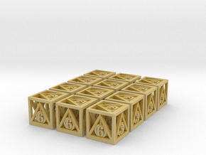 Deathly Hallows 12d6 Set in Tan Fine Detail Plastic