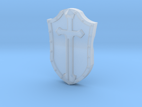 Arm-mounted Combat Shields (Sword Detail) in Clear Ultra Fine Detail Plastic