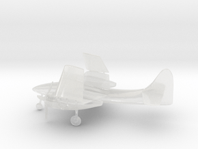 Grumman F7F Tigercat (folded wings) in Clear Ultra Fine Detail Plastic: 6mm