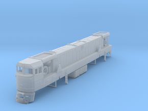 U50 Locomotive N scale in Clear Ultra Fine Detail Plastic