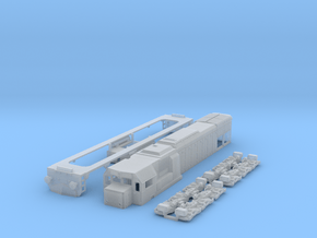 N scale GT22hcw or JZ-645 / HZ2044 locomotive in Clear Ultra Fine Detail Plastic