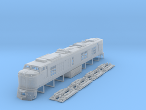 N Scale Propane Turbine locomotive in Clear Ultra Fine Detail Plastic
