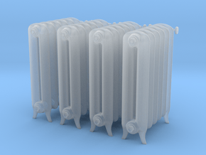 Printle Thing Plain Radiator x4 - 1/24 in Clear Ultra Fine Detail Plastic