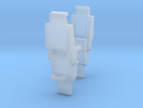 1:6 BTTF DeLorean Flux Capacitor clasps in Clear Ultra Fine Detail Plastic