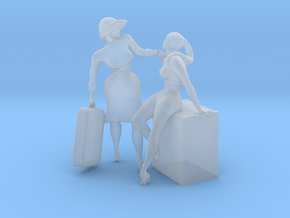 Printle S Couple 142 - 1/87 - wob in Clear Ultra Fine Detail Plastic