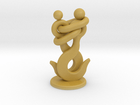 Hook couple 80MM Height in Tan Fine Detail Plastic